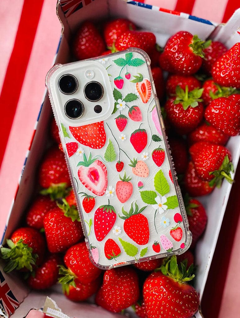 Kate Fox x Skinnydip Strawberries Shock iPhone Case Phone Cases Skinnydip London