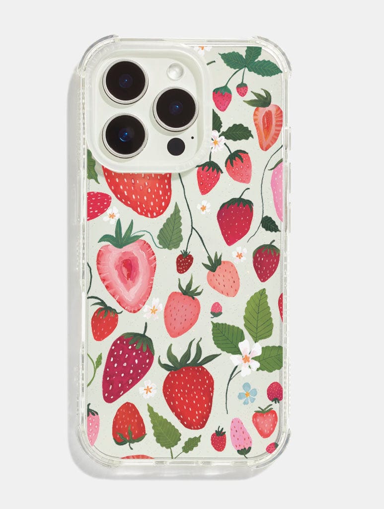 Kate Fox x Skinnydip Strawberries Shock iPhone Case Phone Cases Skinnydip London