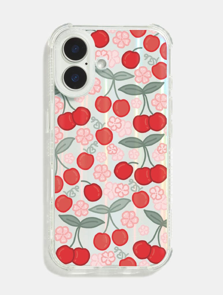 Katie Foylan x Skinnydip Cherries And Flowers Shock iPhone Case Phone Cases Skinnydip London
