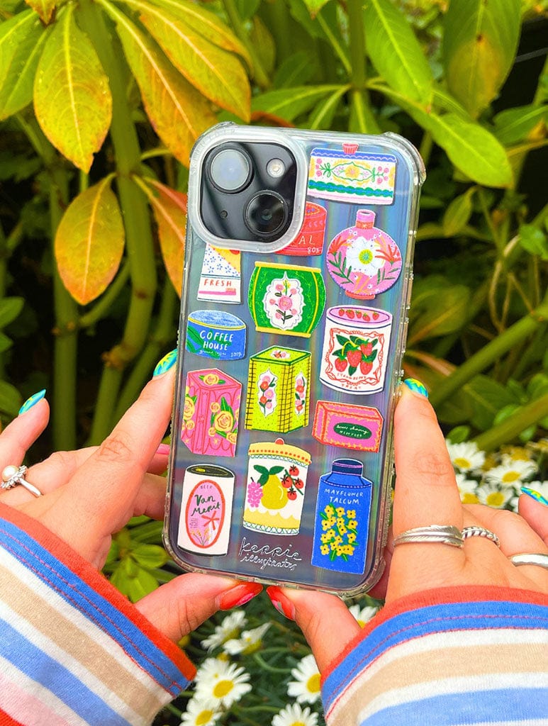 Kerrie Illustrates x Skinnydip Vintage Tins Shock iPhone Case Phone Cases Skinnydip London