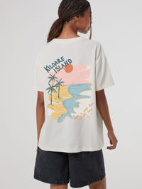Kildare Island T-Shirt In White Tops & T-Shirts Skinnydip London