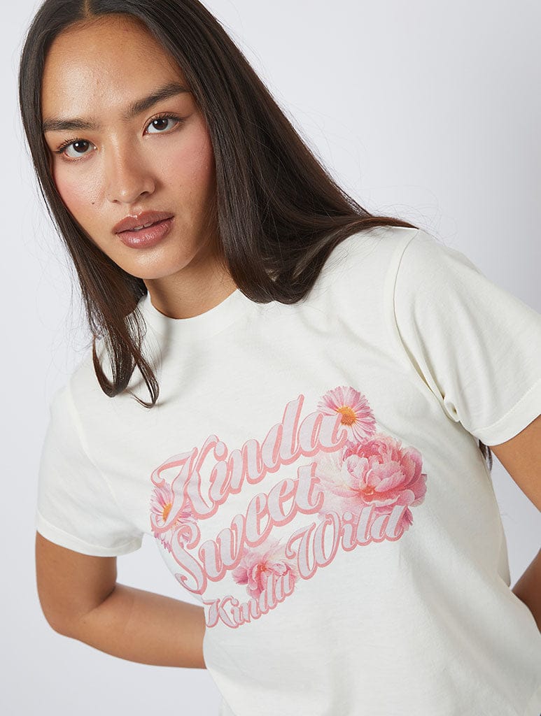 Kinda Sweet Kinda Wild Baby Tee Tops & T-Shirts Skinnydip London