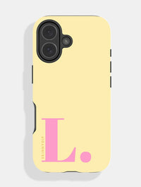 'L' Initial Yellow Ultra Protective iPhone Case Phone Cases Skinnydip London