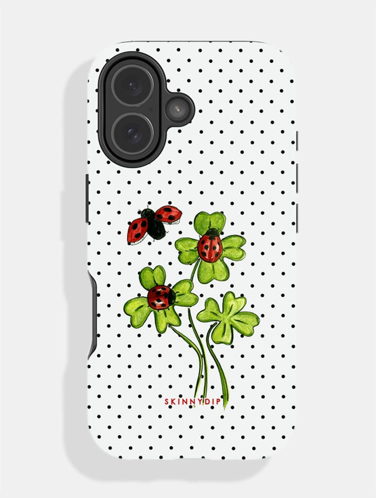 Ladybird 4 Leaf Clover Polka Dot Ultra Protective iPhone Case Phone Cases Skinnydip London