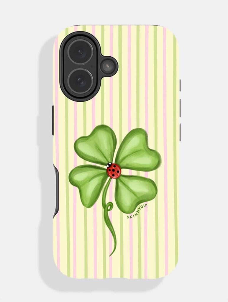 Ladybird 4 Leaf Clover Stripe Ultra Protective iPhone Case Phone Cases Skinnydip London