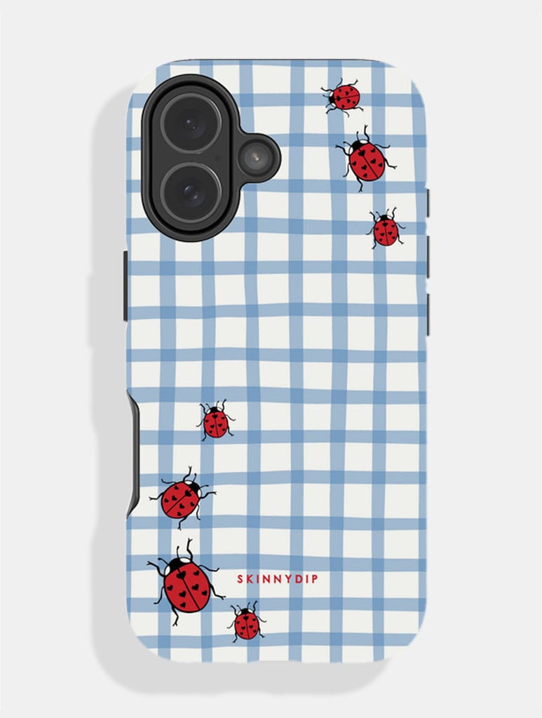 Ladybird Blue Gingham Ultra Protective iPhone Case Phone Cases Skinnydip London