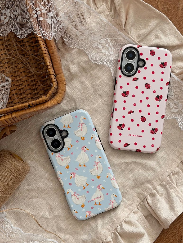 Ladybird Red and Pink Polka Dot Ultra Protective iPhone Case Phone Cases Skinnydip London