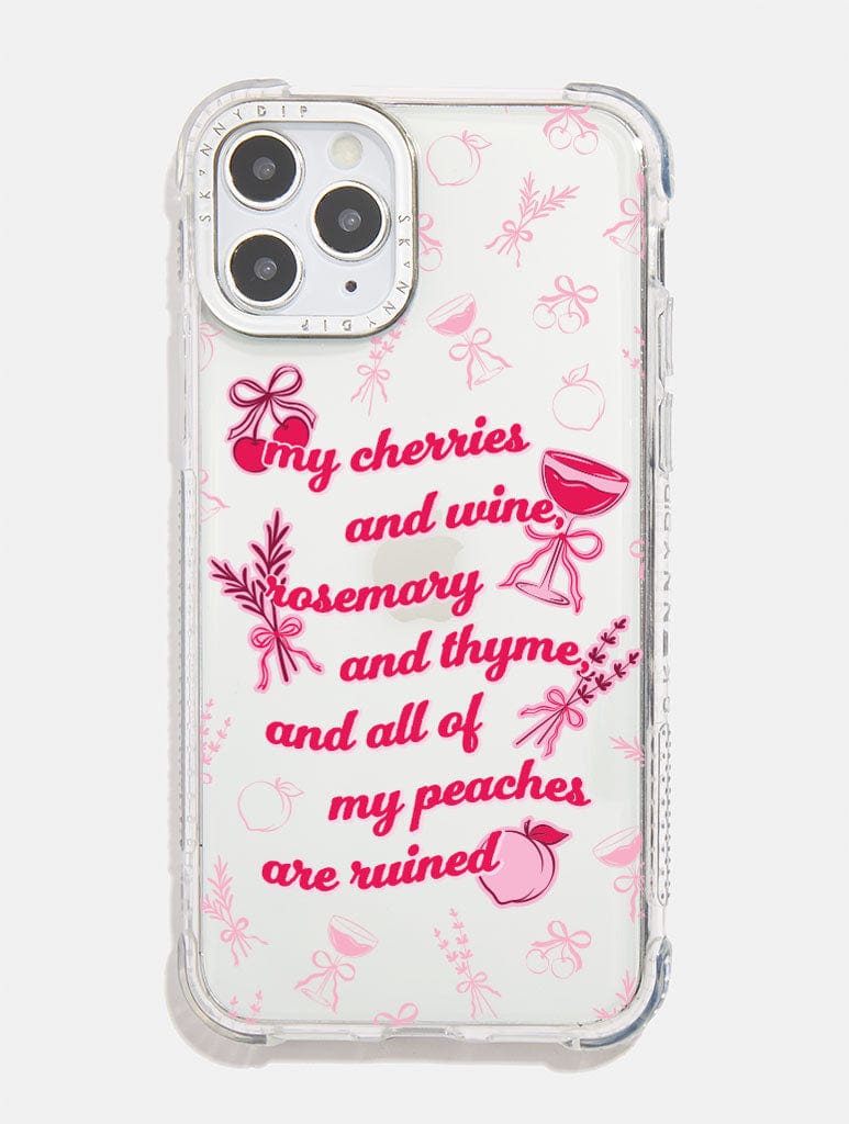 Lana Cherries And Wine Shock iPhone Case Phone Cases Skinnydip London