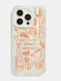 Lauren Emmett x Skinnydip Hot Girls Drink Aperols Shock iPhone Case Phone Cases Skinnydip London