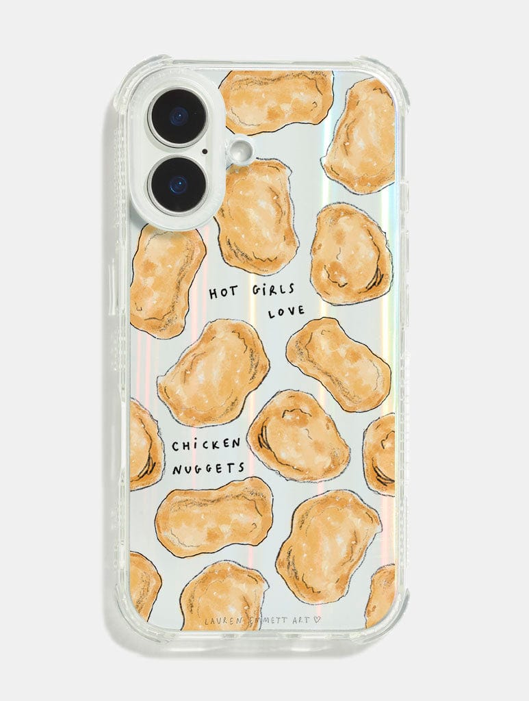 Lauren Emmett x Skinnydip Hot Girls Love Chicken Nuggets Shock iPhone Case Phone Cases Skinnydip London