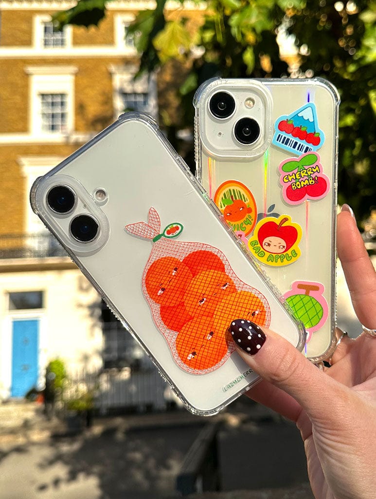 Lazy Cherry Club x Skinnydip Fruit Sticker Shock iPhone Case