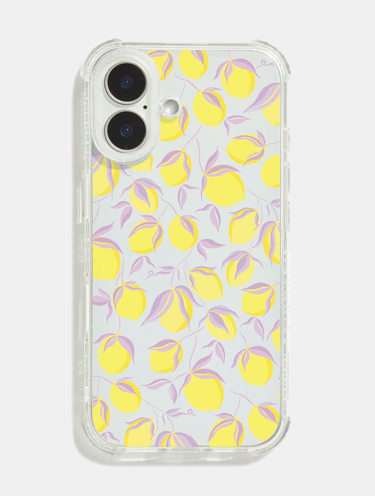 Lemons Lilac Shock iPhone Case Phone Cases Skinnydip London