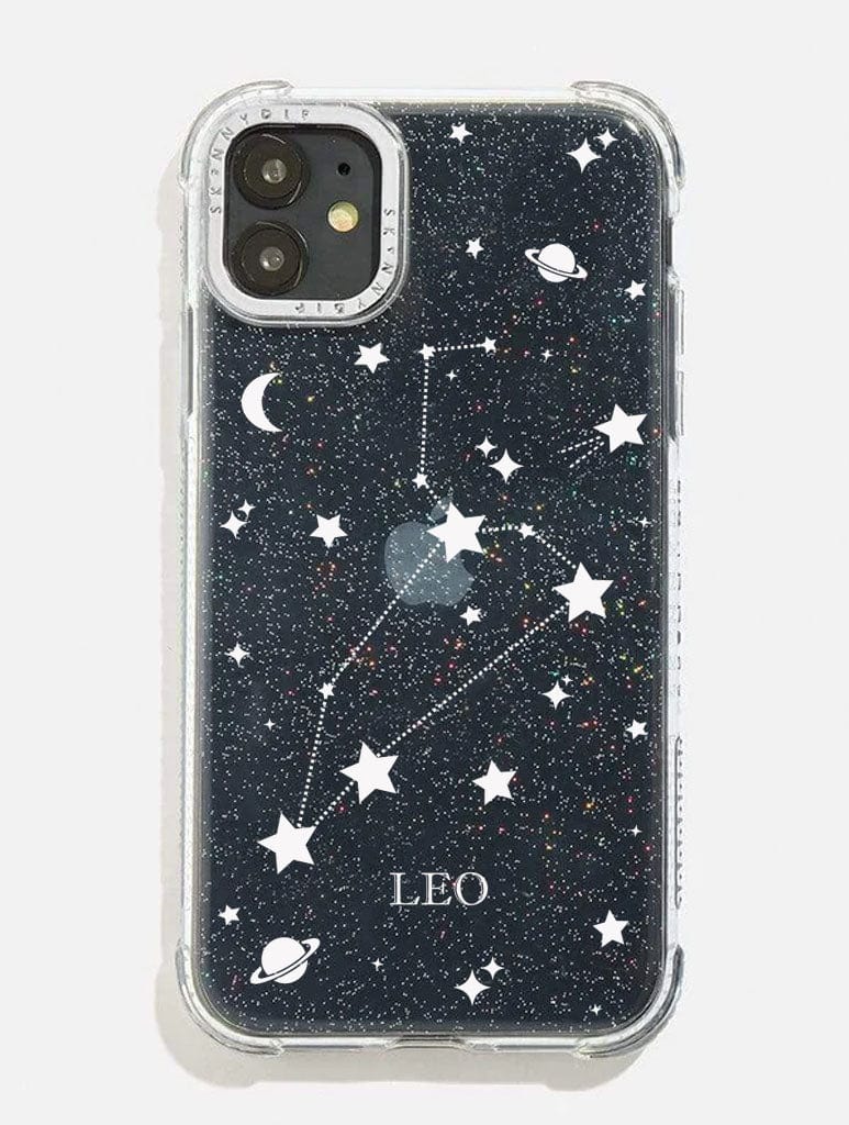 Leo Celestial Zodiac Glitter Shock iPhone Case Phone Cases Skinnydip London