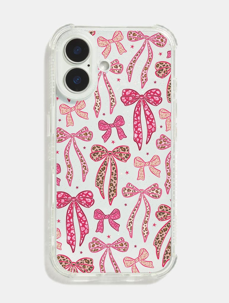 Leopard Bows Shock iPhone Case Phone Cases Skinnydip London