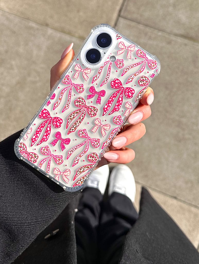 Leopard Bows Shock iPhone Case Phone Cases Skinnydip London