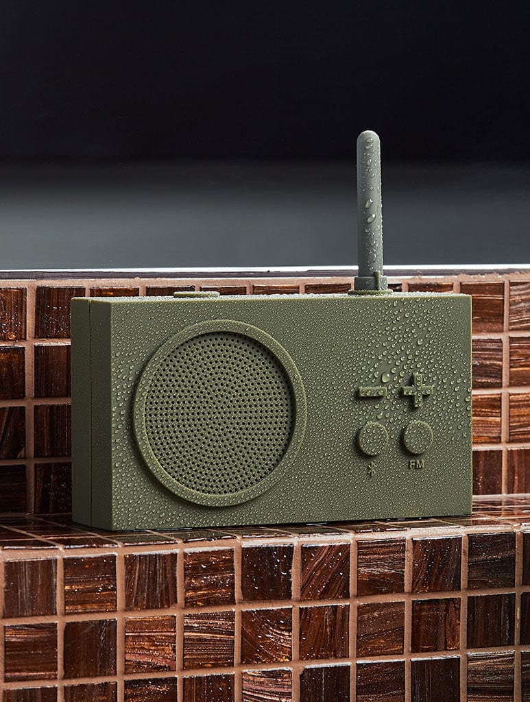 Tykho 3 Radio & Bluetooth Speaker Khaki | Lexon | Skinnydip London