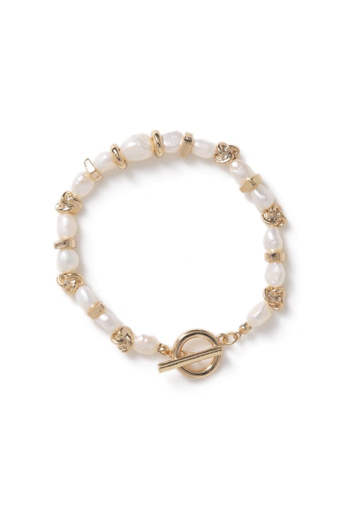 Liars & Lovers Gold Bead and Pearl Bracelet Jewellery Liars & Lovers