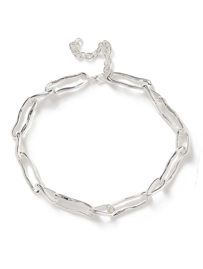 Liars & Lovers Molten Silver Link Necklace Jewellery Liars & Lovers