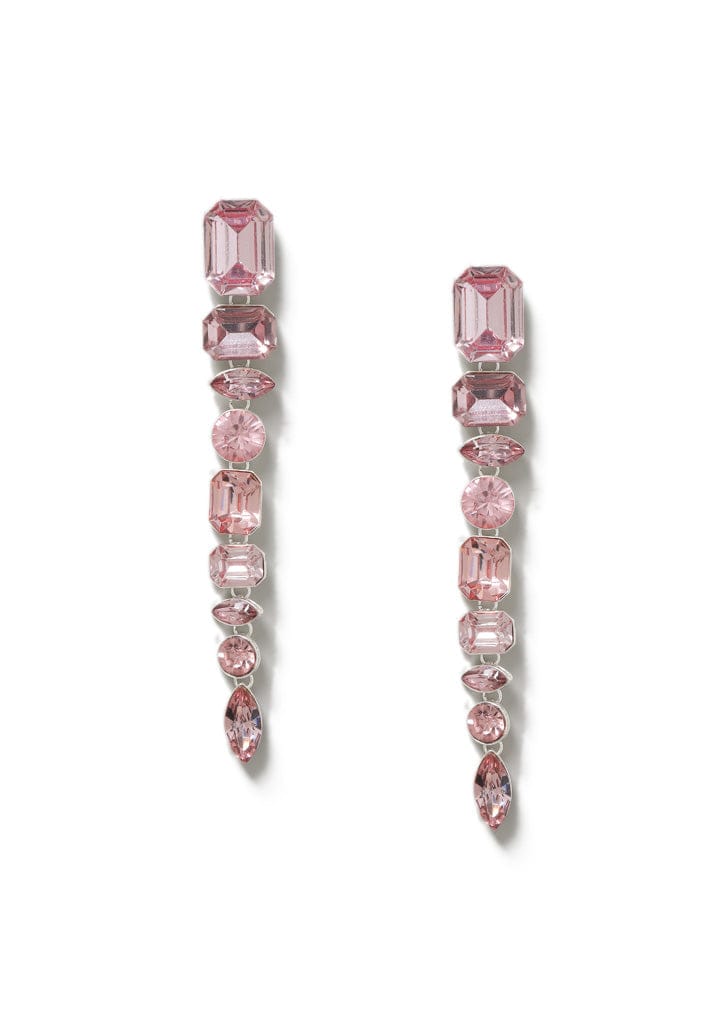 Liars & Lovers Pink Stone Drop Earrings Jewellery Liars & Lovers