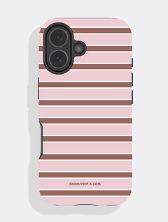 Life Of Mummies x Skinnydip Powder Pink Stripe Ultra Protective iPhone Case Phone Cases Skinnydip London