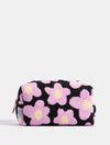 Lilac Flower Fuzzy Makeup Bag Makeup Bags & Washbags Skinnydip London