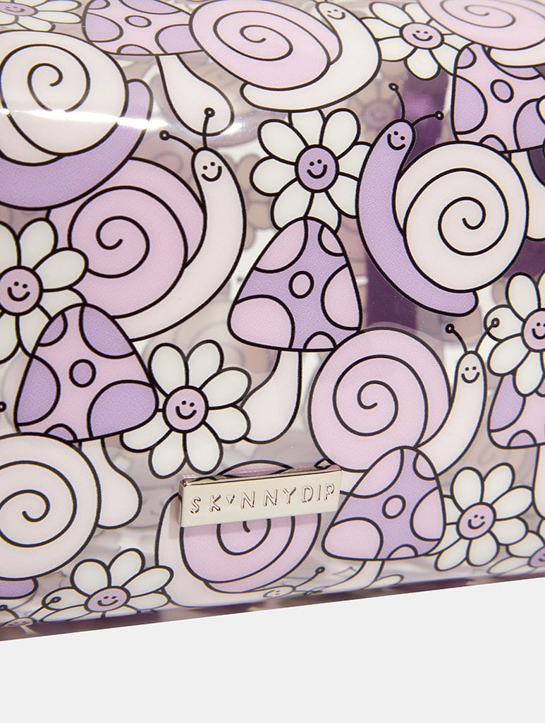 Lilac Snail Makeup Bag Makeup Bags & Washbags Skinnydip London