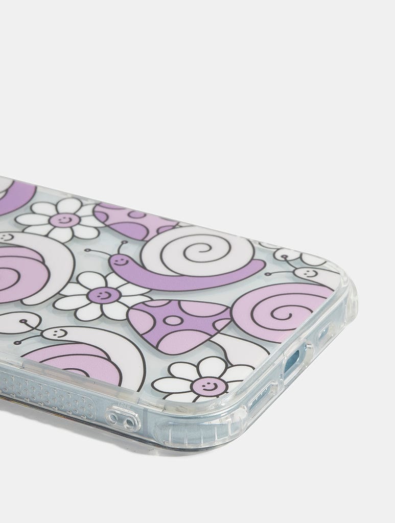 Lilac Snail Shock iPhone Case Phone Cases Skinnydip London