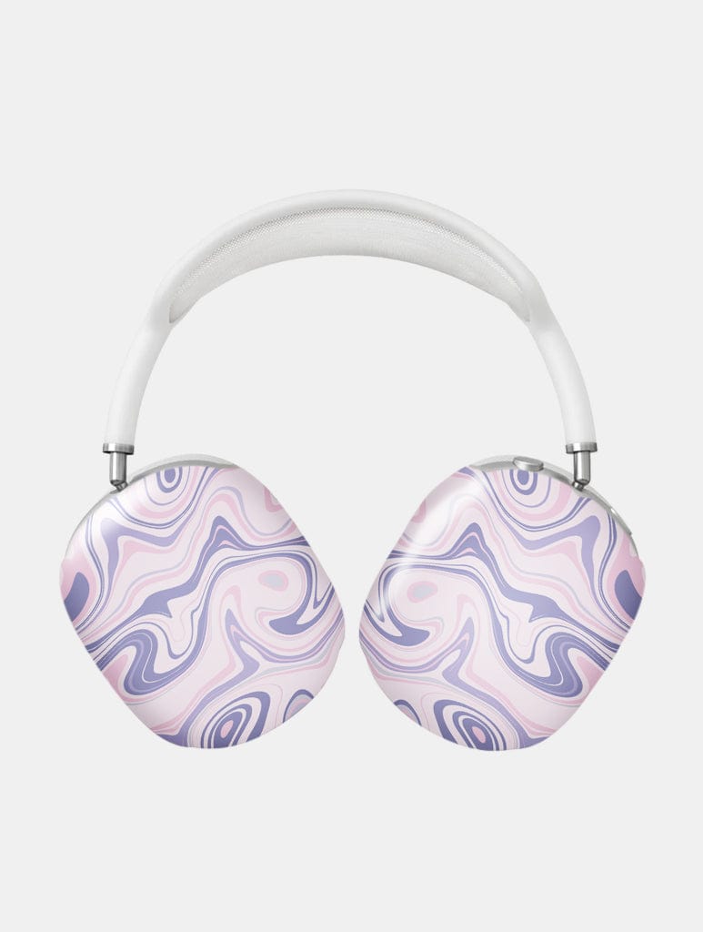 Lilac Swirl AirPods Max Case in Gloss AirPods Cases Skinnydip London