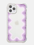 Lilac Wiggle Shock iPhone Case Phone Cases Skinnydip London