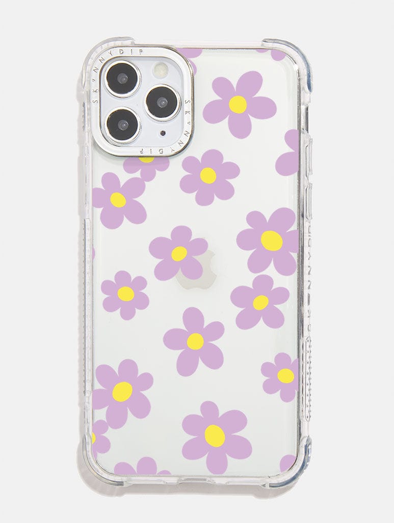 Lilac & Yellow Flower Shock iPhone Case Phone Cases Skinnydip London