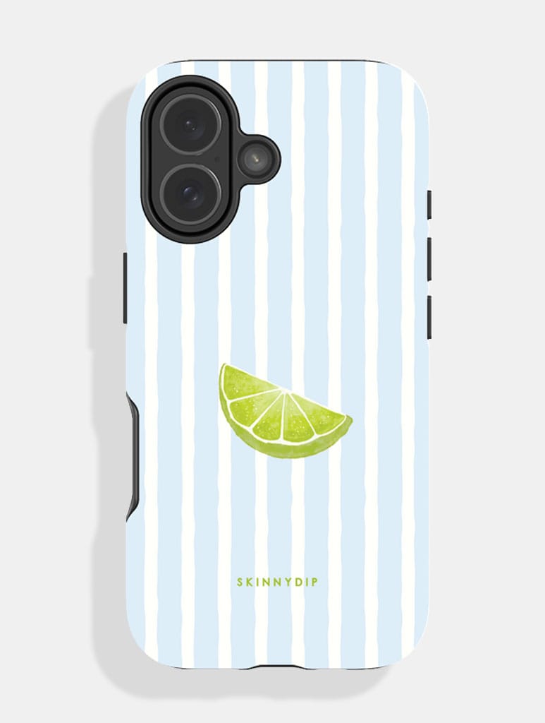Lime Stripe Ultra Protective iPhone Case Phone Cases Skinnydip London