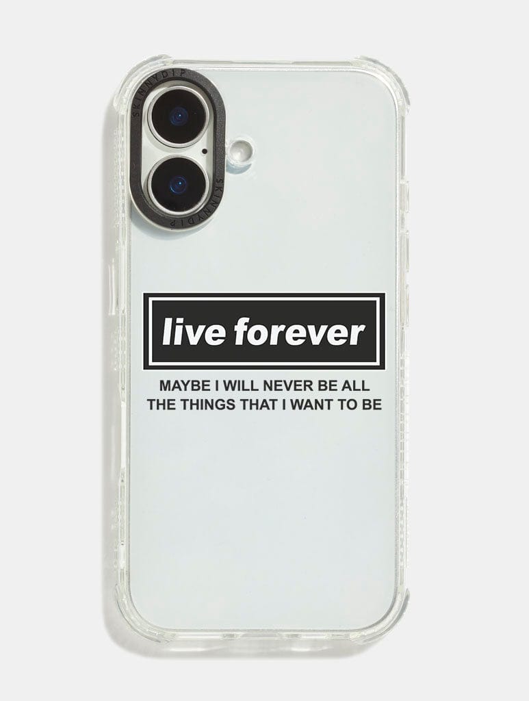 Live Forever Shock iPhone Case Phone Cases Skinnydip London
