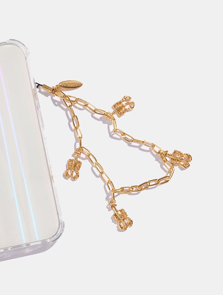 Lobster Charm Beaded Strap Phone Grips Skinnydip London