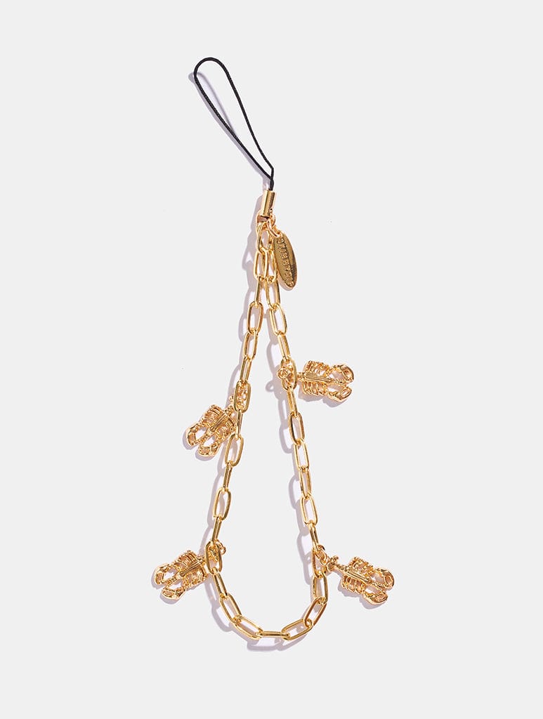 Lobster Charm Beaded Strap Phone Grips Skinnydip London