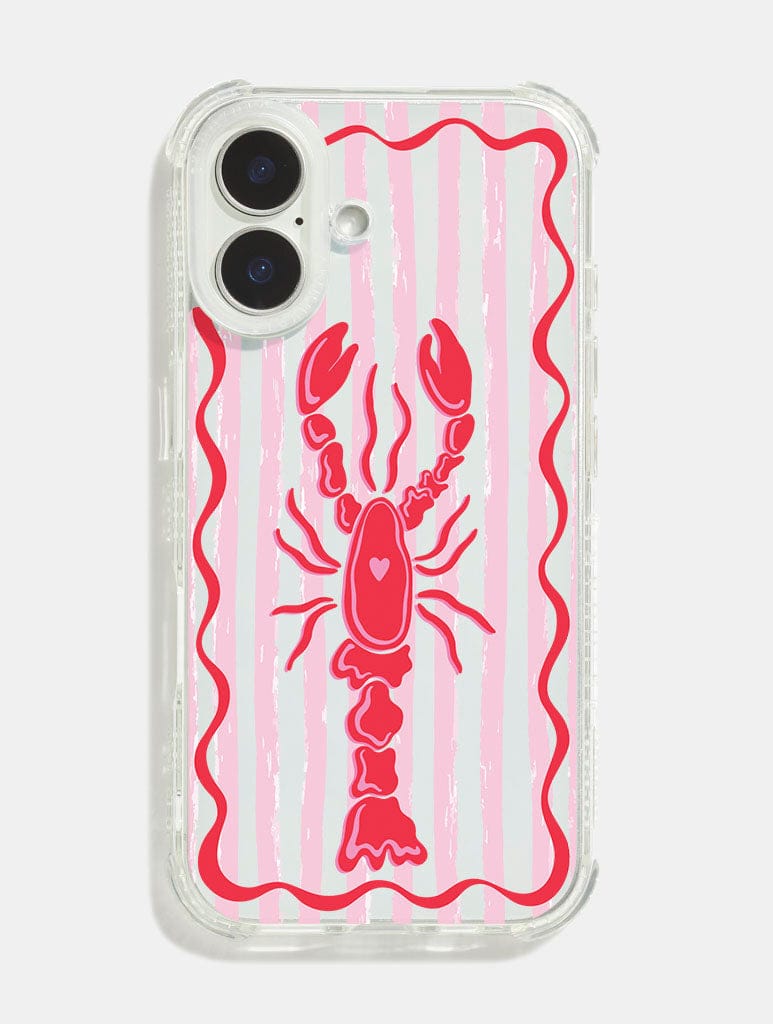 Lobster Stripe Shock iPhone Case Phone Cases Skinnydip London