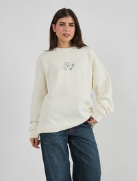 Locket Sweatshirt In White Hoodies & Sweatshirts Skinnydip London