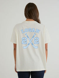 Logan 22 T-Shirt In White Tops & T-Shirts Skinnydip London