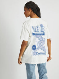 Looney Tunes Bugs Bunny Athletics T-Shirt In White Tops & T-Shirts Skinnydip London