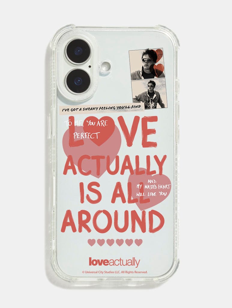 Love Actually x Skinnydip Poster Shock iPhone Case Phone Cases Skinnydip London