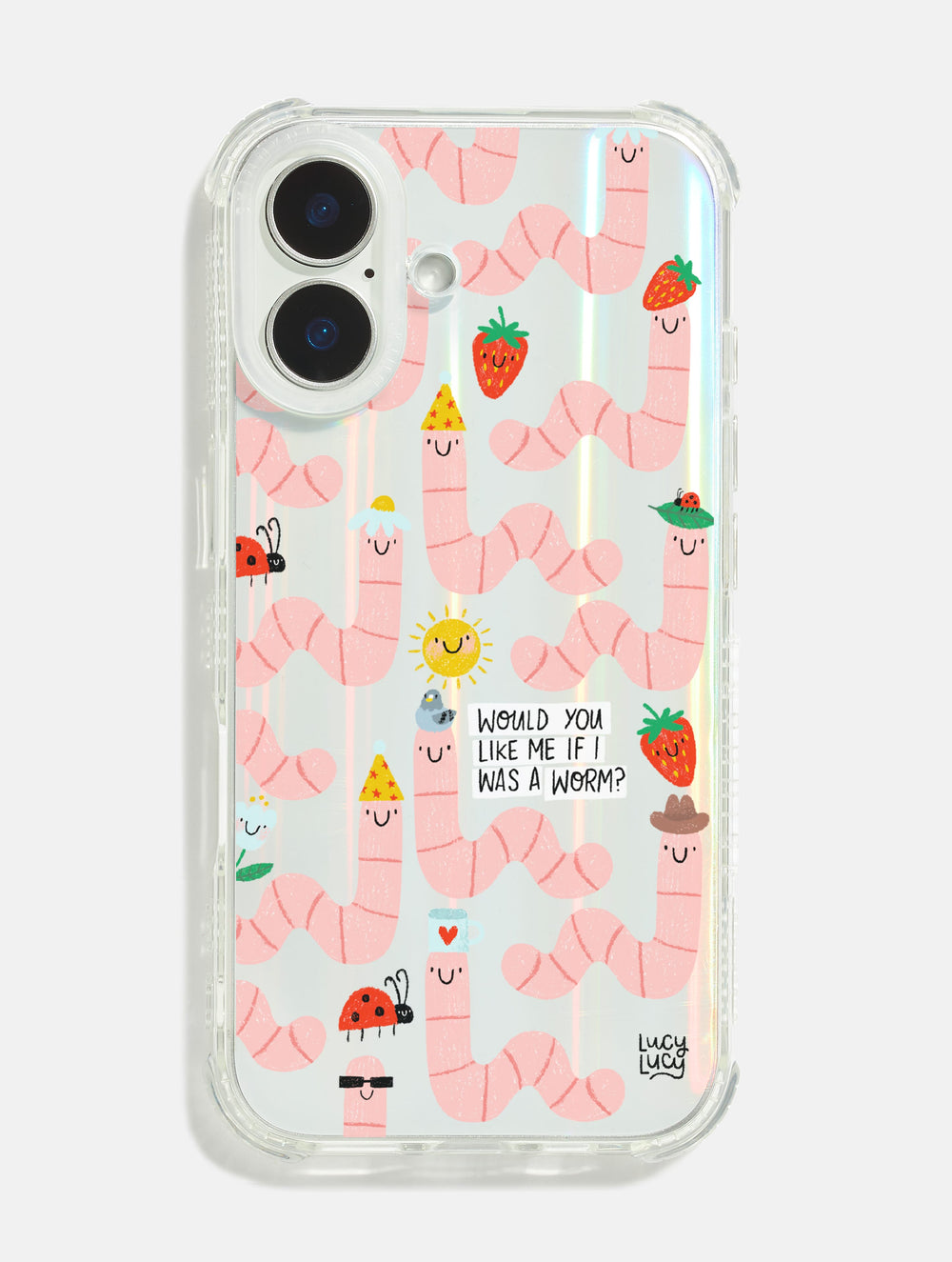 Lucy Lucy Designs x Skinnydip If I Was A Worm Shock iPhone Case Phone Cases Skinnydip London
