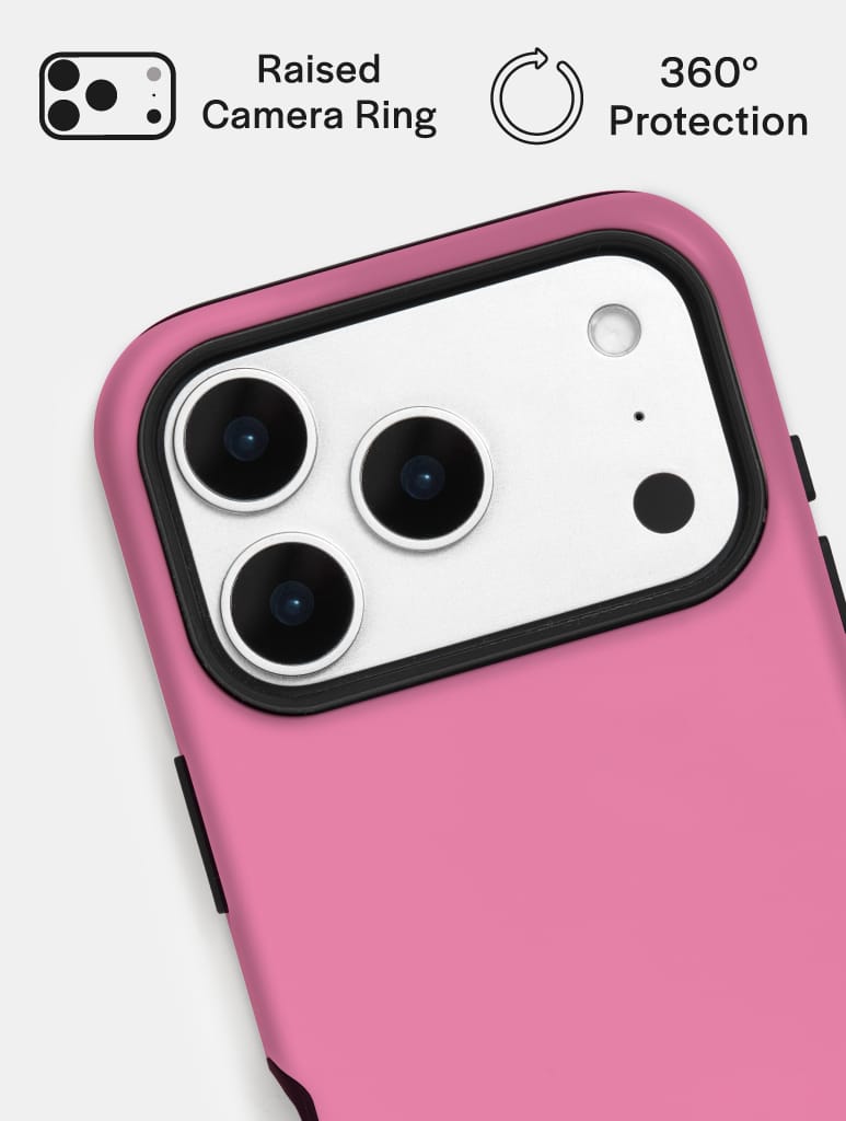 'M' Initial Pink Ultra Protective iPhone Case Phone Cases Skinnydip London