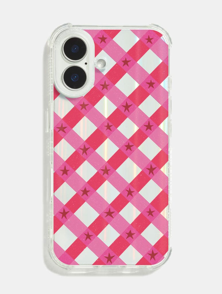 Maïa Faddoul x Skinnydip Pink Check Shock iPhone Case Phone Cases Skinnydip London