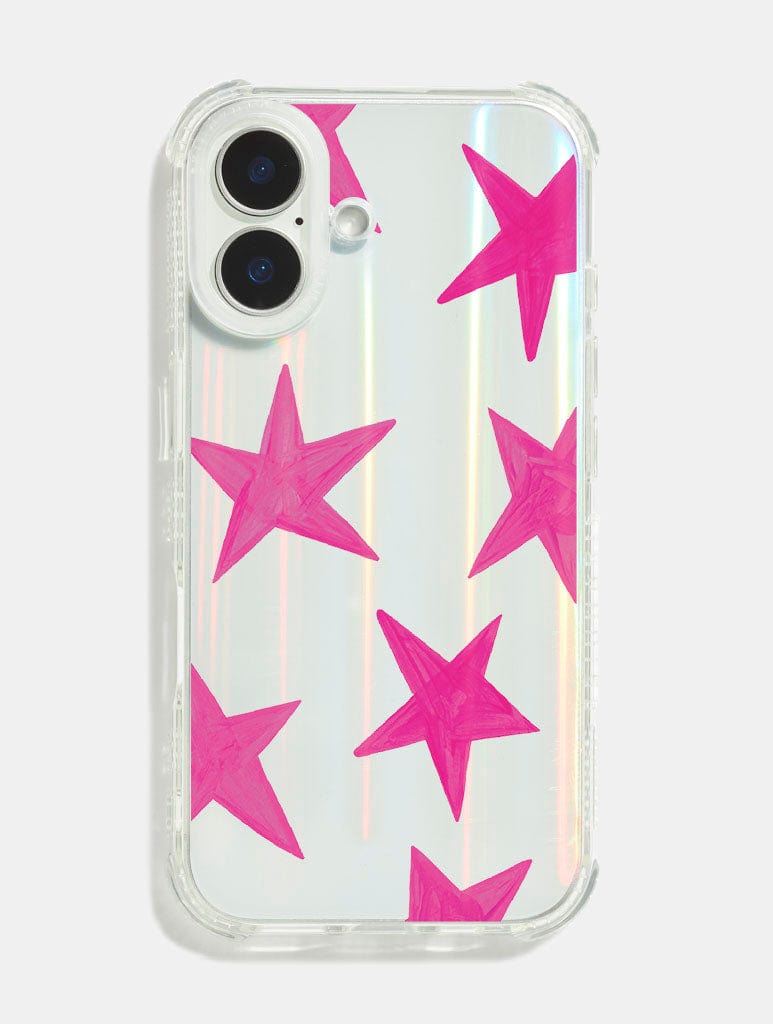 Maïa Faddoul x Skinnydip Pink Stars Shock iPhone Case Phone Cases Skinnydip London