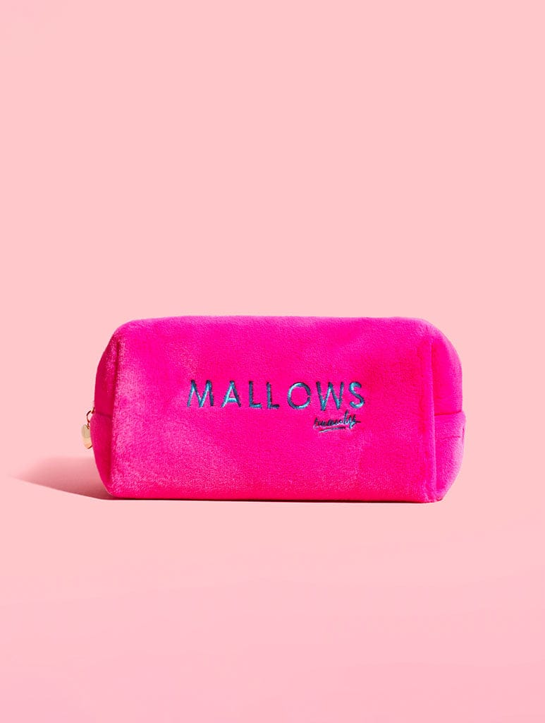 Mallows Katylee Bailey Bright Pink Fur Makeup Bag Body Care Mallows Beauty