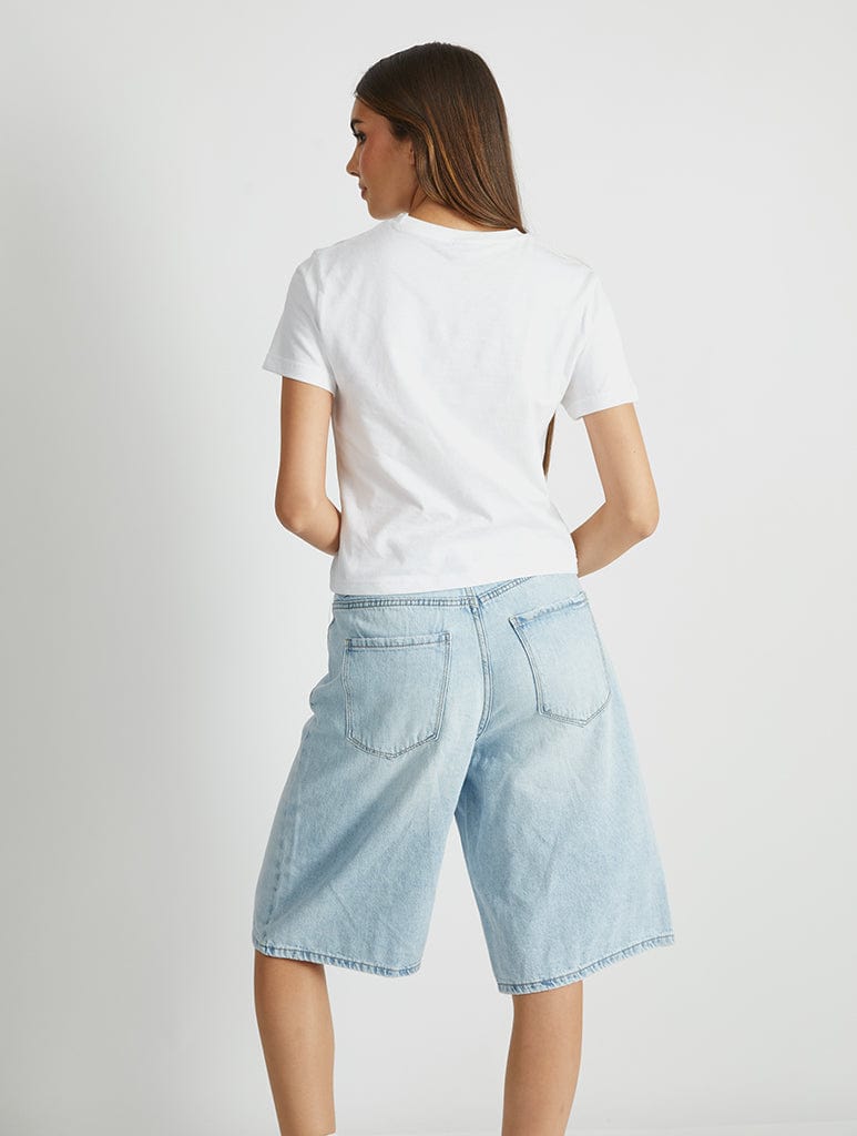 Man's Best Friend Baby T-Shirt In White Tops & T-Shirts Skinnydip London