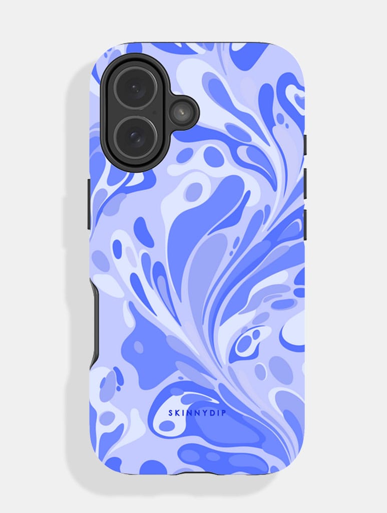 Marble Swirl Blue Ultra Protective iPhone Case Phone Cases Skinnydip London
