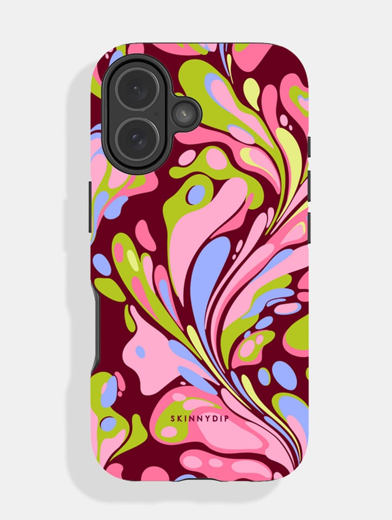 Marble Swirl Multicolour Ultra Protective iPhone Case Phone Cases Skinnydip London