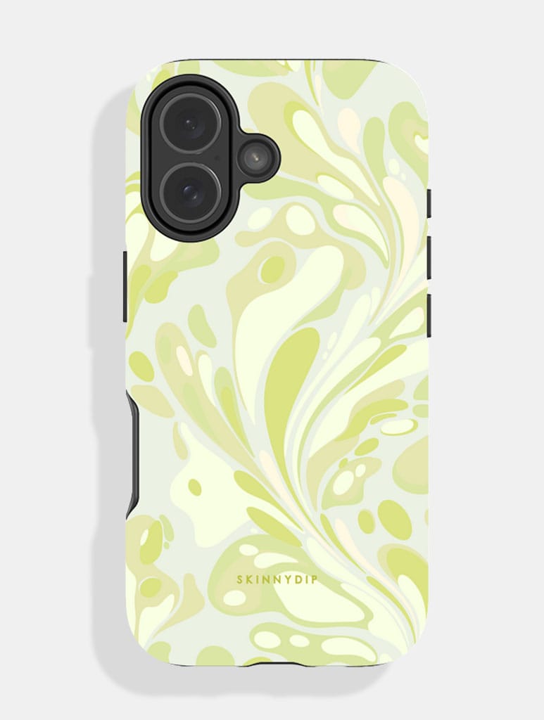 Marble Swirl Sage Ultra Protective iPhone Case Phone Cases Skinnydip London