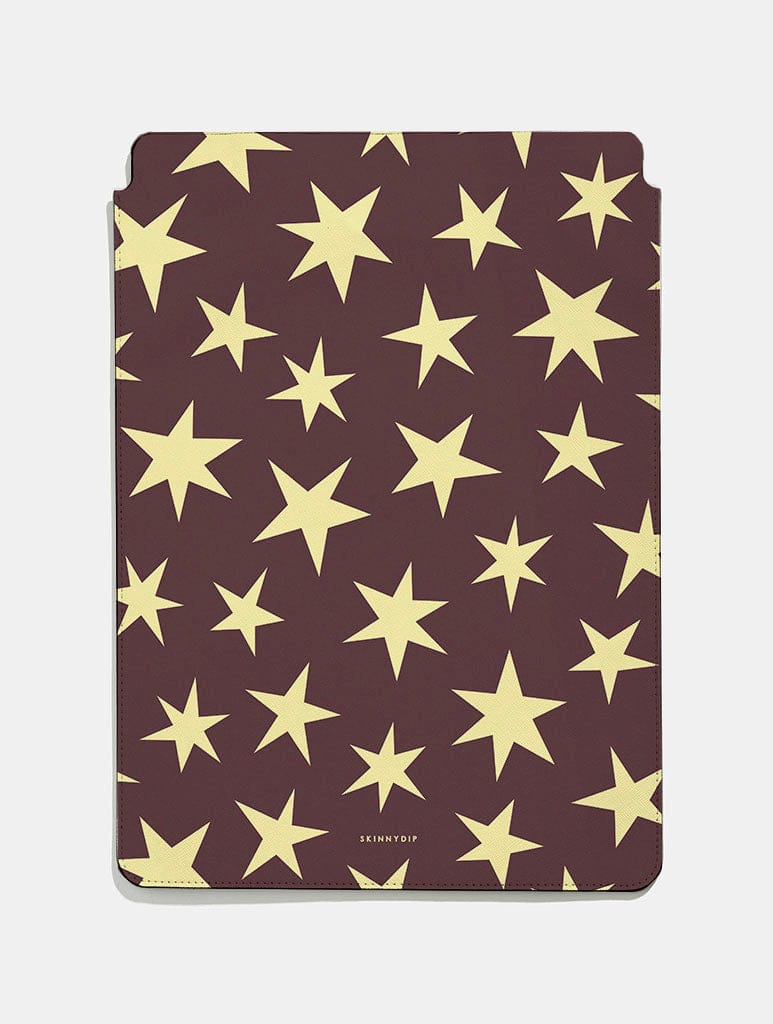 Maroon and Yellow Stars Tablet Sleeve Tablet Cases Skinnydip London