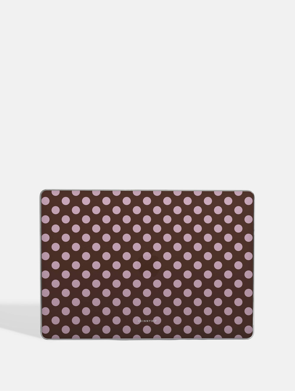 Maroon Pink Large Polka Dot MacBook Case Laptop Cases Skinnydip London